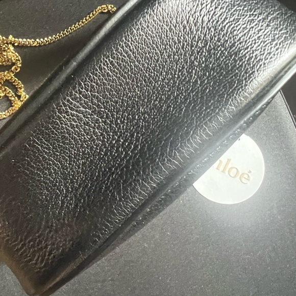 Chloe mini drew bag in black with gold hardware - Picture 7 of 16